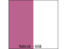 Farebné prevedenie - fialová/biela