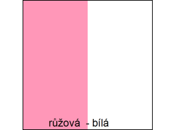 Farebné prevedenie - ružová / biela