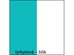 Farebné prevedenie - tyrkysová / biela