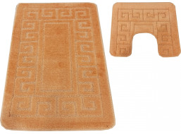 Súprava kúpeľňových predložiek s výrezom TÁŇA - greek - oranžová