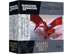 Trefl Wood Craft Origin puzzle Dungeons&Dragons: Staroveký červený drak 501 dielikov