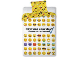 Detské bavlnené obliečky EMOJI 018 - 140x200 cm