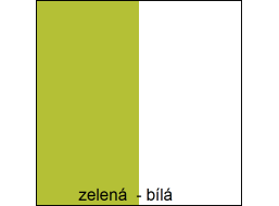 Farebné prevedenie - zelená / biela