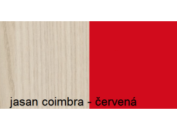 Farebné prevedenie - jaseň coimbra - červená