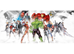 Detská fototapeta MARVEL - Avengers pripravení na boj - 202x90 cm