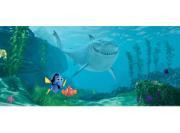 Detská fototapeta DISNEY - Nemo a Dory v nebezpečenstve - 202x90 cm