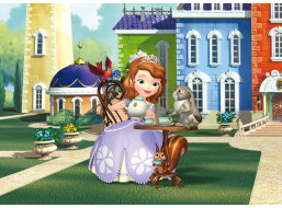 Detská fototapeta DISNEY - Sofia Prvá so zvieratkami - 155x110 cm