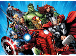 Detská fototapeta MARVEL - Hrdinovia Avengers - 155x110 cm
