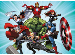 Detská fototapeta MARVEL - Hrdinovia Avengers útočia - 155x110 cm