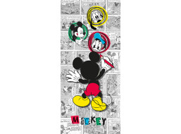 Detská fototapeta DISNEY - Mickey Mouse maľuje - 90x202 cm