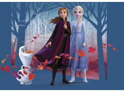 Detská fototapeta DISNEY - FROZEN - Olaf, Elsa a Anna - 155x110 cm