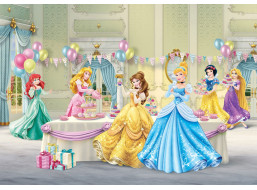 Detská fototapeta DISNEY - Princezné na oslave - 360x270 cm