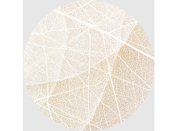 Moderné fototapety - Listová štruktúra - guľatá - 140 cm