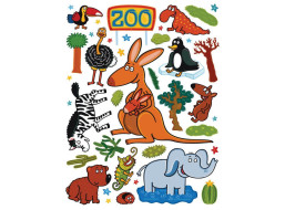 Detská samolepka ZOO 65x85 cm