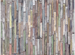 Moderné fototapety - Drevený obklad - 360x270 cm