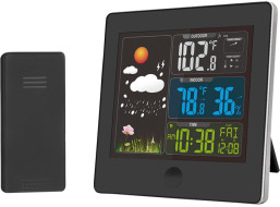 Meteostanica, farebný LCD, teplota, vlhkosť, RCC