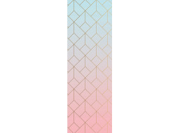 Moderné fototapety - Gradient s geometrickým vzorom - 90x270 cm