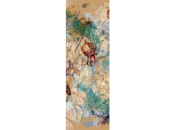 Moderné fototapety - Abstrakcia - ruža a lístia - 90x270 cm