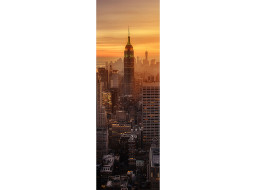 Moderné fototapety - Mesto z vtáčej perspektívy - 90x270 cm