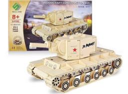 WOODEN TOY , WCK 3D puzzle Tank KV-2