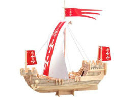 WOODEN TOY , WCK 3D puzzle Hanzová loď koga