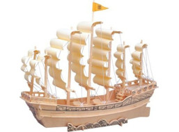 WOODEN TOY , WCK 3D puzzle Plachetnica Dynastia Ming