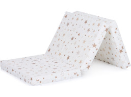 CHIPOLINO Skladací matrac 120x60 cm White,beige stars