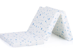 CHIPOLINO Skladací matrac 60 x 120 cm White,blue stars