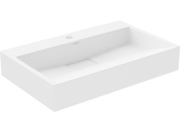 Umývadlo z liateho mramoru MEXEN AVA 60 cm - s otvorom pre batériu - biele, 23016001