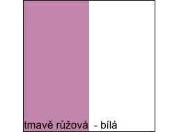 Farebné prevedenie - tmavo ružová / biela