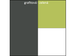 Farebné prevedenie - grafit / zelená / biela