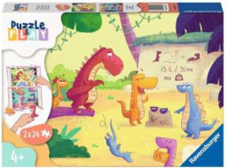RAVENSBURGER Puzzle&Play: Dinosaurus 2x24 dielikov