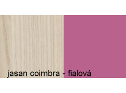 Farebné prevedenie - jaseň coimbra / fialová