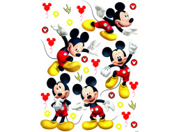 Detská samolepka na stenu - DISNEY - Mickey pózuje - 65x85 cm