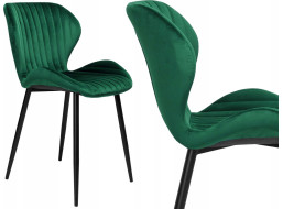Zelená designová stolička Velvet DALLAS