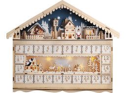 LED adventný kalnedár - horská chata