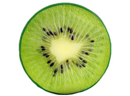Okrúhly vankúš ILLUSION 40x40 cm - Kiwi