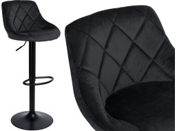 Čierna barová stolička CYDRO BLACK