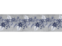 Moderná samolepiaca bordúra - Fialové kvety - 14x500 cm