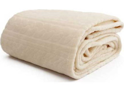 Deka prehoz LUXURY WOOL 130x160 cm - krémová