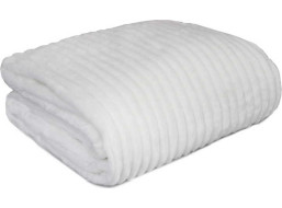 Deka prehoz STRIPES 150x200 cm - biela