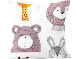 Obliečka na vankúš KIDS Petit Nature 40x40 cm - biela