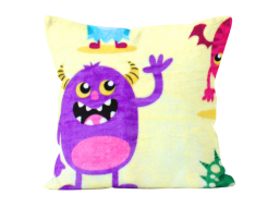 Obliečka na vankúš KIDS Príšerky 30x40 cm - žltá