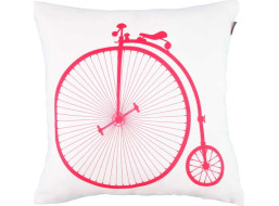 Obliečka na vankúš VINTAGE BIKE 45x45 cm - Červený bicykel
