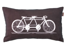 Obliečka na vankúš BICYCLE TANDEM 30x50 cm - čierna