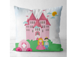 Obliečka na vankúš MAXIME Velvet 40x40 cm - Ružový zámok