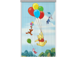 Detský záves DISNEY - Medvedík PÚ s balónikmi - 140x245 cm