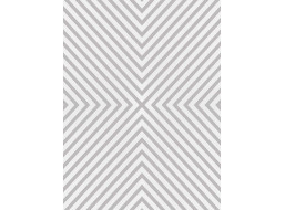 Penový koberec FUSION Geometric 120x160 cm - biely/sivý