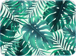 Penový koberec LEAVES 120x160 cm - Zelené listy