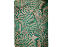 Penový koberec LUXURY PALMS 120x160 cm - zelený/zlatý